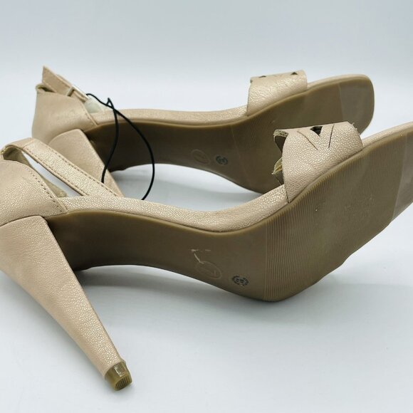 Worthington Shoes Womens Size 7 Rose Metalic High Heels Stiletto Ankle Strap - Picture 9 of 10